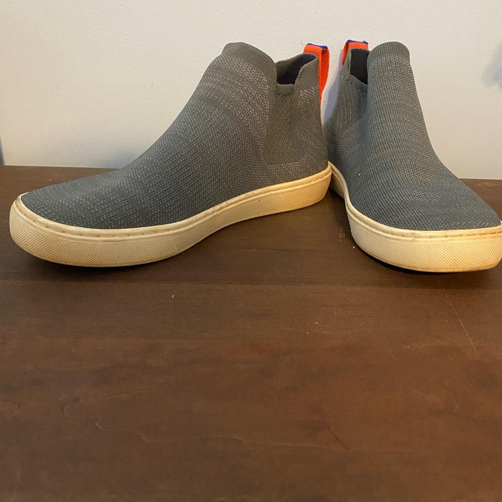 Rothy's Charcoal and Cream Slip-On Sneakers